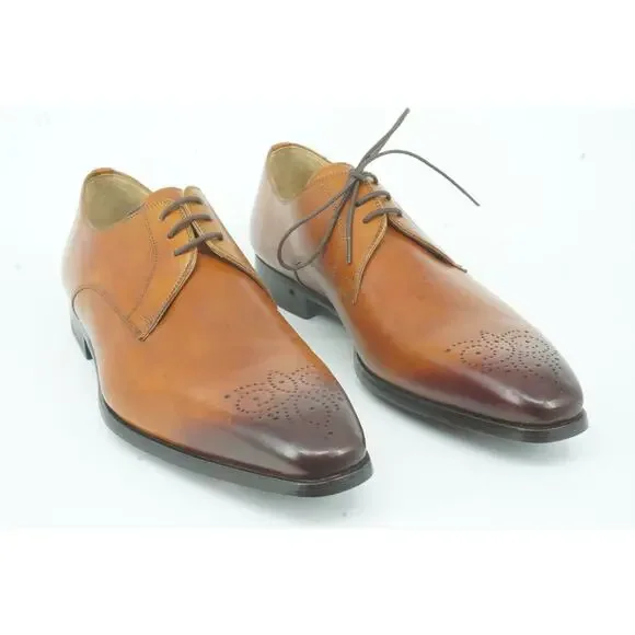 Magnanni Samuel Perforated Toe Oxford Derby Dress Shoes Size  display picture 1